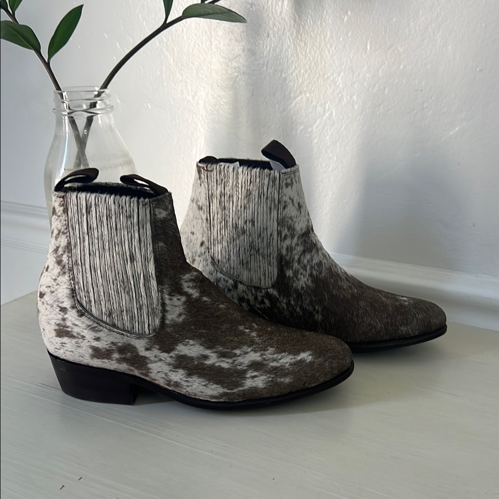 PULMA DE ORO booties, calf hair